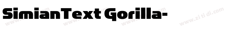 SimianText Gorilla字体转换 SimianText Gorilla字体转换